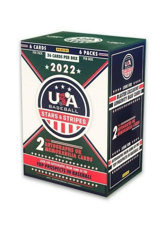 2022 Panini USA Stars & Stripes MLB Baseball Cards Blaster Box